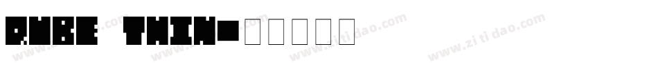 QUBE THIN字体转换